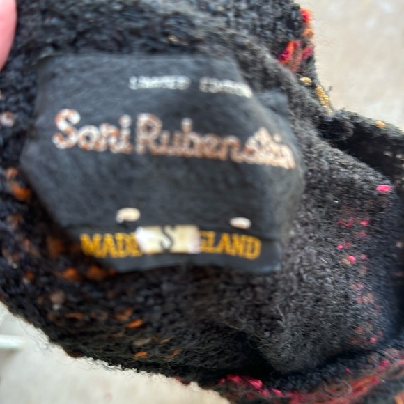 Vintage Limited Edition Sani Rubinstein Sweater Fringed England Pullover S - Picture 4 of 10